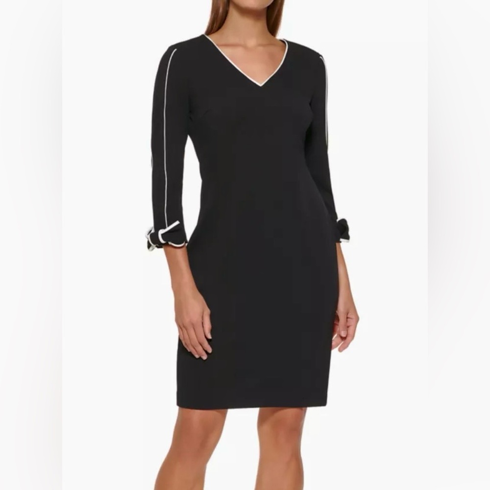 Calvin Klein bow long sleeve dress